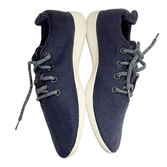 Allbirds Wool Runners Sneakers Blue Lace Up Men’s Size 10 Running Shoes - Picture 3 of 9